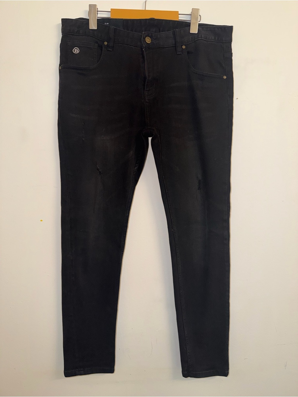 Balmain Paris Slim-Fit Jeans Black Washed Size 36